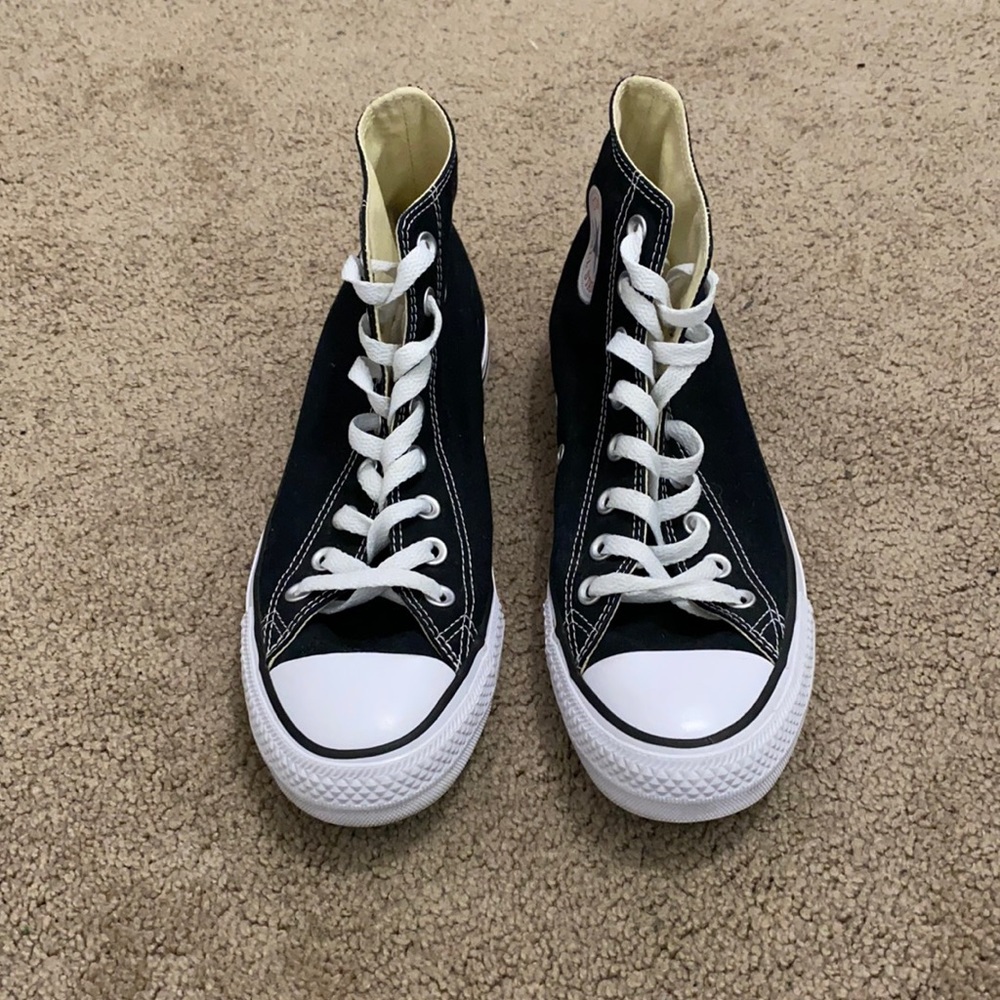 High top converse black women’s US 9